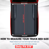5.8FT Soft Roll Up Tonneau Cover For 2019-2025 Chevy Silverado GMC Sierra 1500